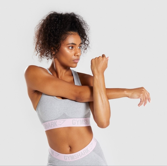 Gymshark Flex Sports Bra | XS | Pink/Grey - Picture 7 of 7